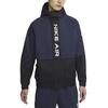 Nike Air Spliced Contrast Print Hooded Sports Jacket Men Outerwear Navy-Blue DA0272-410