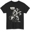 Bigfoot Bruh Electric Guitar Rock T-Shirt Funny Music Playing Concert Graphic