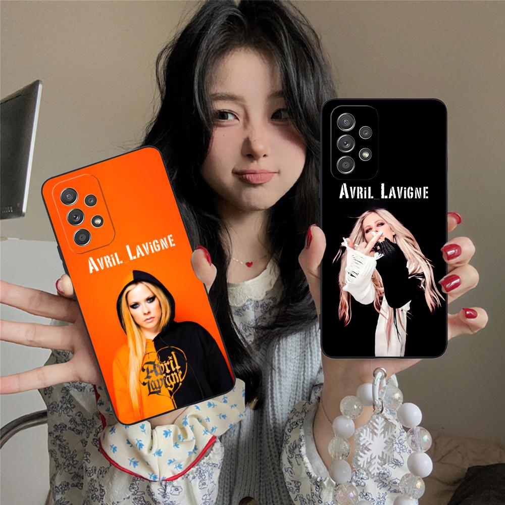 Avril Lavigne Matte TPU Mobile Phone Case for Samsung Galaxy M55 54 42 35 34 33 32 23 22 15 14 13 12 F55 5G Colorful Cover