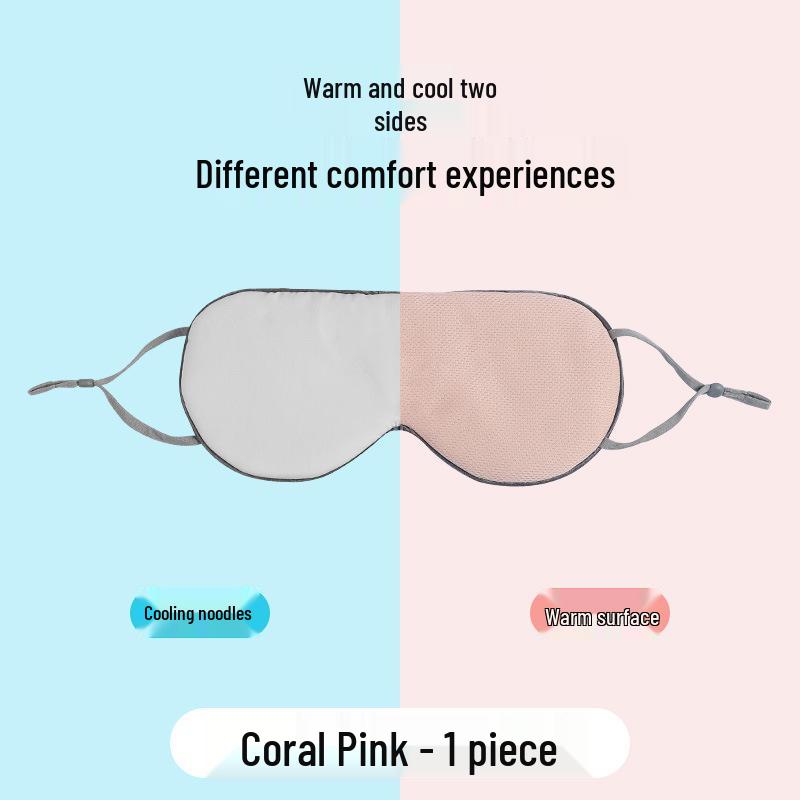 

Унисекс Двусторонняя Светоблокирующая Маска для Сна из Натурального Ледяного Шелка для Дневного Сна и Снятия Усталости Осенью и Зимой