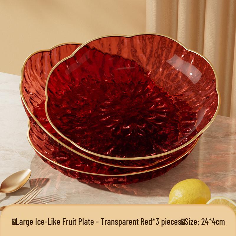Modern Luxury Fruit and Snack Display Plate for Living Room