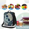 Pattern Insulated Lunch Bag - Portable, Reusable Cooler Tote for Home, Office, Outdoor - Polyester