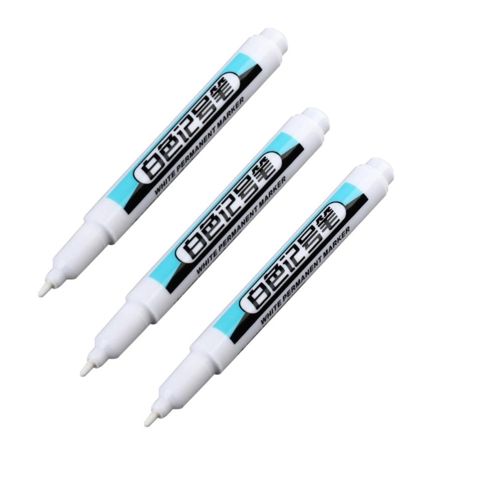 Weißer Permanenter Farbmarker für Holz, Stein, Kunststoff, Leder, Glas, Metall, Leinwand, Keramik, Tieflochmarker, Holzbearbeitung, Dekoration
