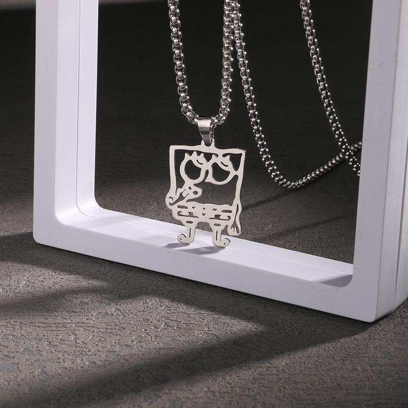 Men's Titanium Steel Hip Hop Pendant Necklace - Trendy, Non-fading Street Style