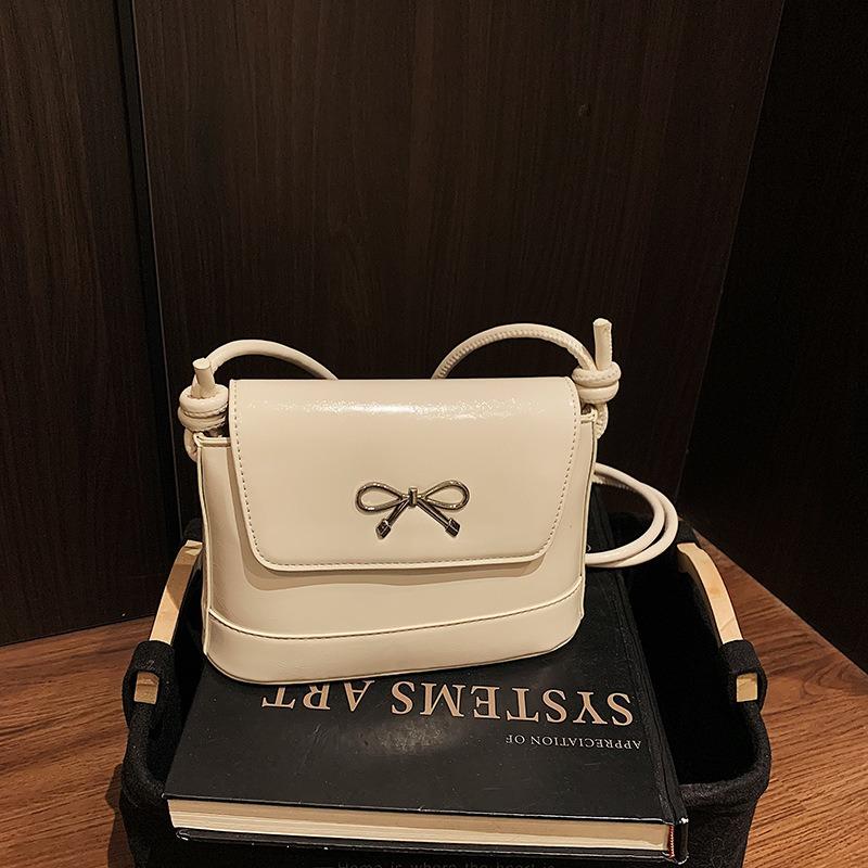 

Today s popular bow crossbody small bag new niche design commuter bag fashionable women s shoulder bag белый
