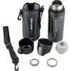 Wahei Freiz Water Bottle with Cup, Direct Drinking, 2WAY Bottle, 800ml, Black, Vacuum Insulated Bottle, for Children, Elementary School Students, Boys