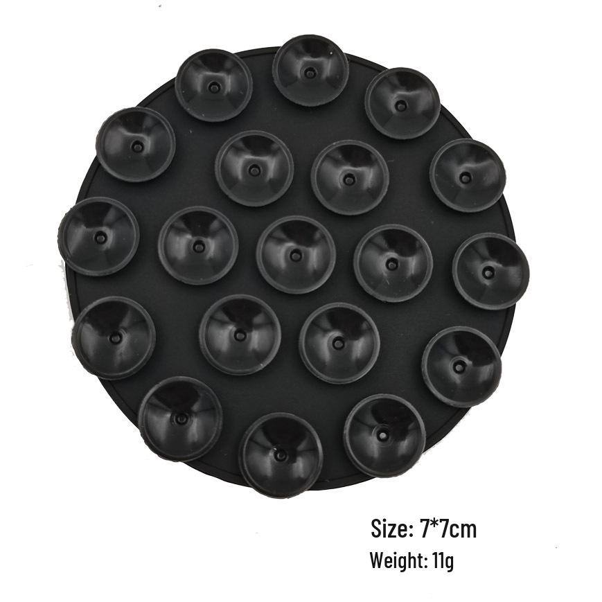 19-Hole Silicone Suction Cup Phone Holder & Power Bank Adhesive Sticker