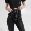 Moon Shape Rivet Chain Bag Women's Handbag