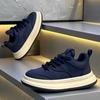 New Shoes In Autumn, Simple Solid Color Leather Heightening Platform Sports and Leisure Shoes