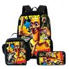 Zaino Scolastico per Bambini Cartoon Brain Rot Con Buste Pranzo Astucci Per,Zaini Scolastici Leggeri per Bambini