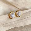 Elegant Retro French Baroque Pearl Stud Earrings for Women - Niche Style Ear Accessories