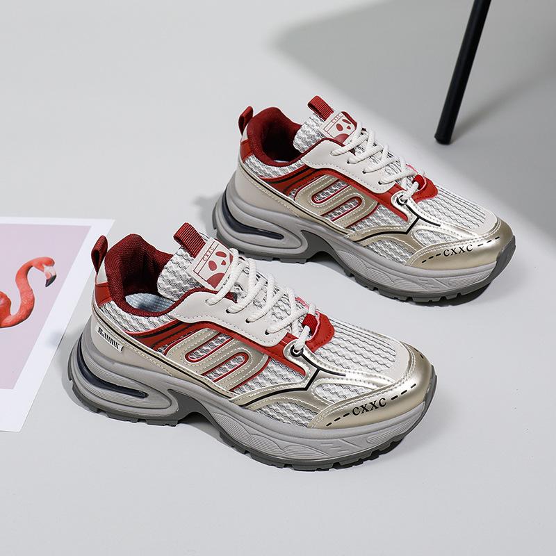 

INS Hollow-out Dad Shoes Летние новые дышащие студенческие кроссовки, увеличивающие рост, для отдыха 40