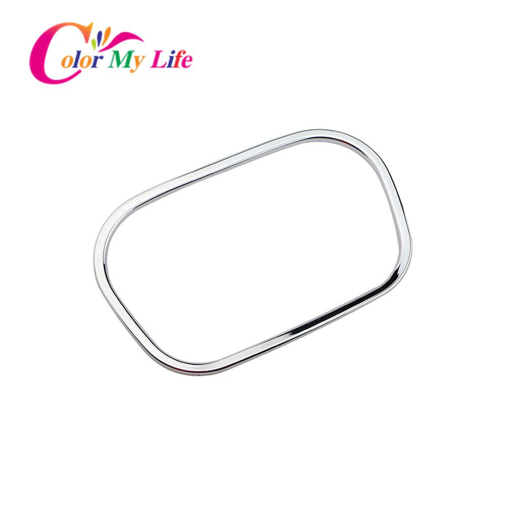 Color My Life Car ABS Chrome Water Cup Circle Trim Glove Box Decorative Sticker for Nissan Sunny 2011 - 2015