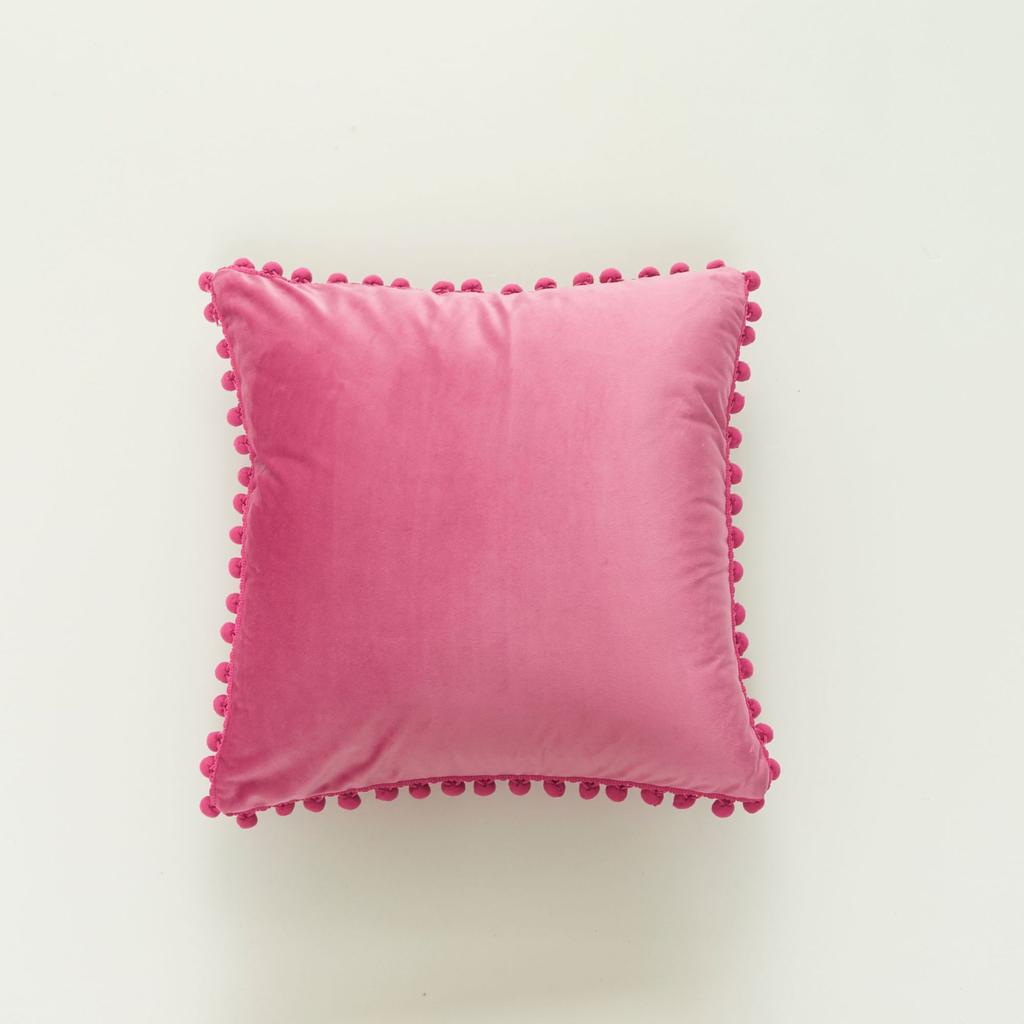 Modern Minimalist Living Room Dutch Velvet Cushion Cover with Large Ball Edge INS Nordic Style Pillow Cover Without Core