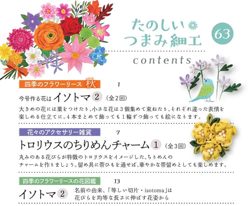 Fun Tsumami Zaiku 63 No. [Encyclopedia] (with kit)