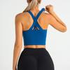 Women's Removable Strap Yoga Top Tight Fit Quick Dry Sports Bra Outdoor Running Cross Back Fitness Underwear
