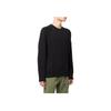 STONE ISLAND Ss22 Logo Pullover Long Sleeve Sweatshirt Men Sweatshirt Black 761566360-V0029