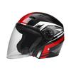 Unisex Flip-Up Motorcycle Helmet, All-Season, Personalized Half Helmet for Couples