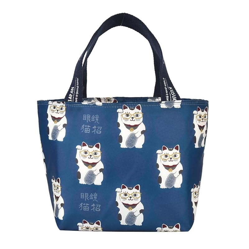 

[KUSUGURU] [Kusuguru Japan] Cold and thermal lunch bag Cat invitation BG