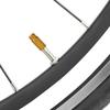 50pcs Aluminum Alloy Anodized Bike Tire Presta Air Valve Anti dust Cover Caps (Gold)