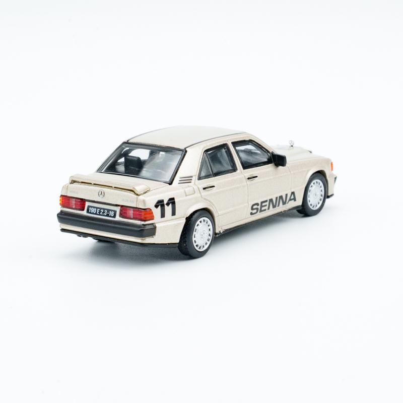 MINIGT 1:64 Mercedes Benz 190E 11 Ayrton Senna 1984 alloy car model 1076
