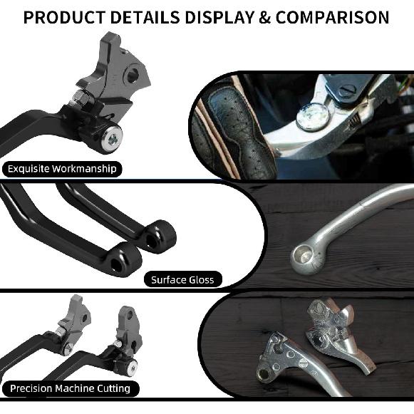 Dirt Bike Clutch Brake Lever,CNC Billet Pivot Foldable Levers for TW200/TW225 01-23/XT250 08-23/SEROW 225/250 86-20/WR250R 08-20/WR250X 08-17/XT250X