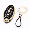 4 Buttons Car Key Case Cover  For Nissan Fuga Navara Leaf Note Sentra Murano Tiida Qashqai J11 J10 Micra Kicks Altima X-Trail