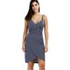 Sexy Beach Skirt Wrap Skirt Vacation Skirt Striped Suspender Dress