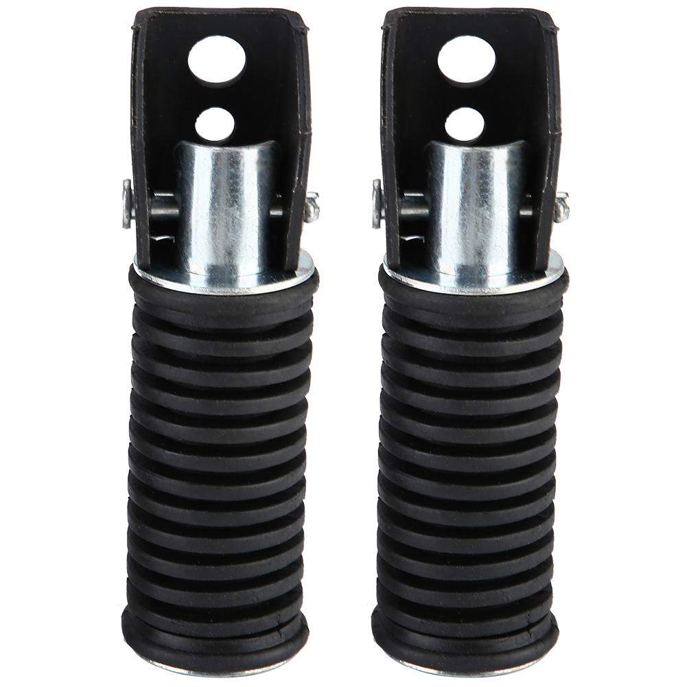 Pair of Motorcycle Rear Passenger Foot Pegs Pedal Footrest for Suzuki GN125 QJ25 GS125 GT125 5