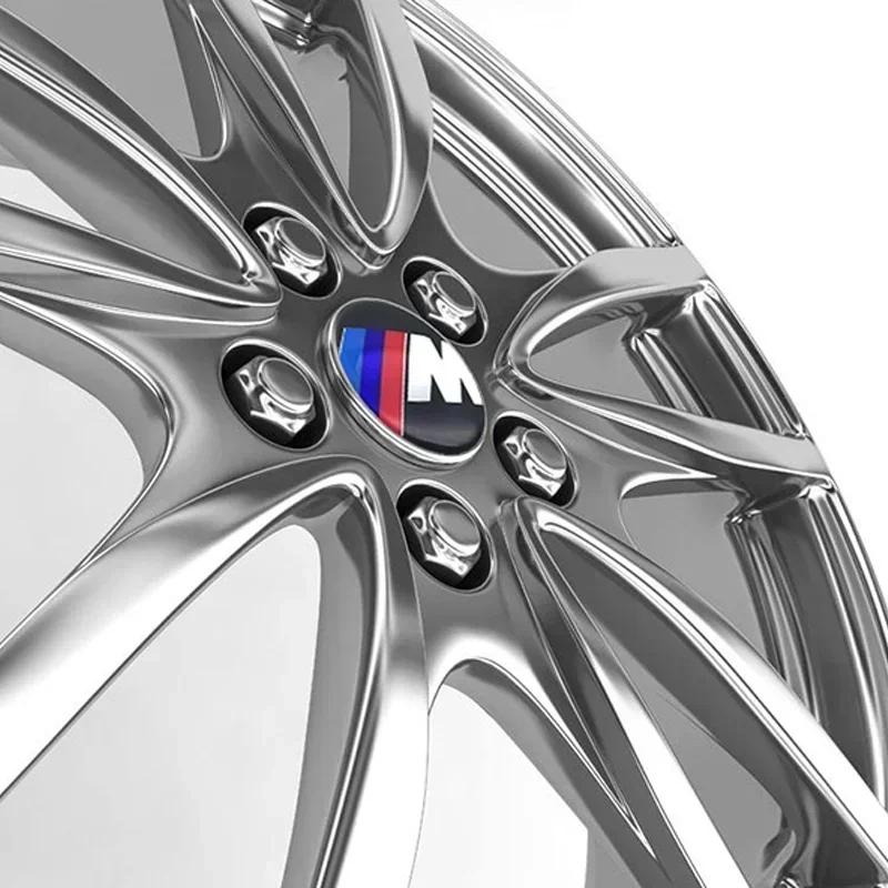 2026 Hot 4Pcs 56mm 65mm Car M Logo Style Hub Center Cover Sticker Accessories For BMW M Power M3 M4 M5 X3 X5 E34 E65 E39 E60 G80 G82 G83 E6
