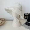 Klobouk rybářský se širokou krempou a mašlí, skládací sluneční klobouk, módní šněrovací sluneční klobouk