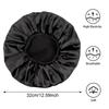 3 Pcs Silk Hair Bonnet with Wide Elastic Band, Sleepling Hair Wrap Cover, Satin Night Sleep Cap for Curly Long Hair Shower Bonnet