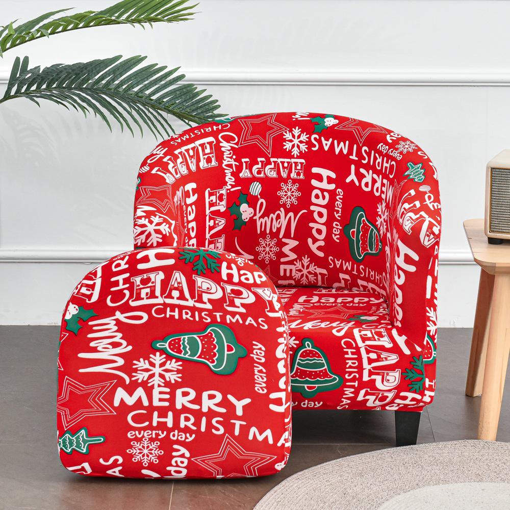 Semi-Circular Club Chair Protective Sofa Cover