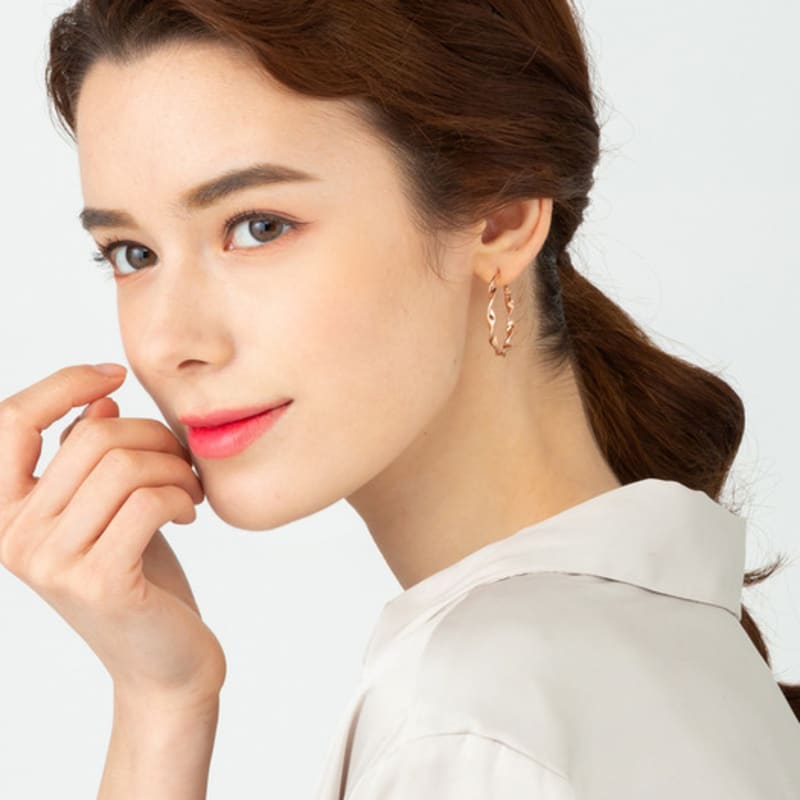 ELLE Jewelry 14K Twist Earrings (Gold Pin) ELGPEE298