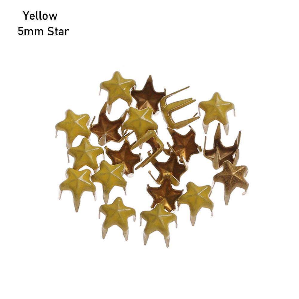 20Pcs Mini Handmade Star Buckles Love Buttons Buckles Decor Doll Clothing Sewing Accessories