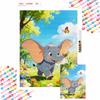 Dumbo Elephant Flower Butterfly Diamond Art Painting Handmade Diy Kit Home Decoration