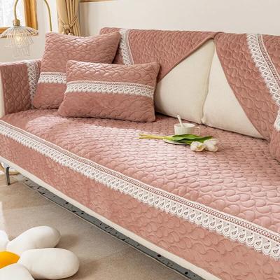 Seat Cover for Living Room Corner Sofa Towel Soft Velvet Thicken Plush Fabric Sofa Cover Sofa Towel Solid Color Couch Cover