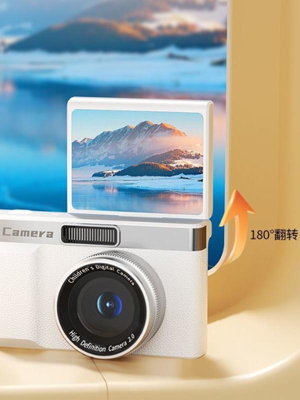 9600W Flip Screen CCD Digital Camera Student Selfie Portable Entry-Level Compact Camera