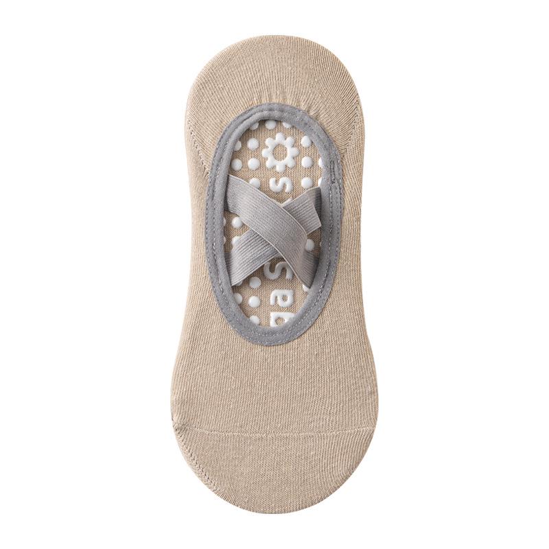 Women's Non-Slip Silicone Yoga & Pilates Socks - Breathable, Sweat-Absorbent, Backless Design