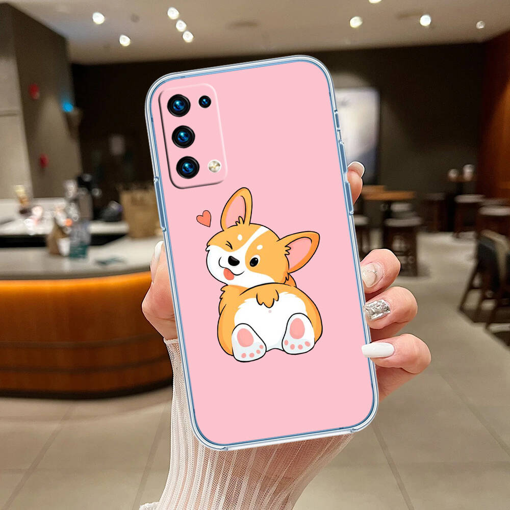 Cute Corgi dog Case for Motorola G10 G20 G04 E30 E40 E22 E20 E13 E15 G22 G23 G05 G75 G35 G55 E22S E7 G6 G7 G8 G9 Plus Power Play