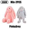 35cm Stuffed Long Ear Rabbit Soft Plush Toy Cute Bunny Cartoon Animal Sleeping Doll Kids Baby Soothing Doll Birthday Easter Gift