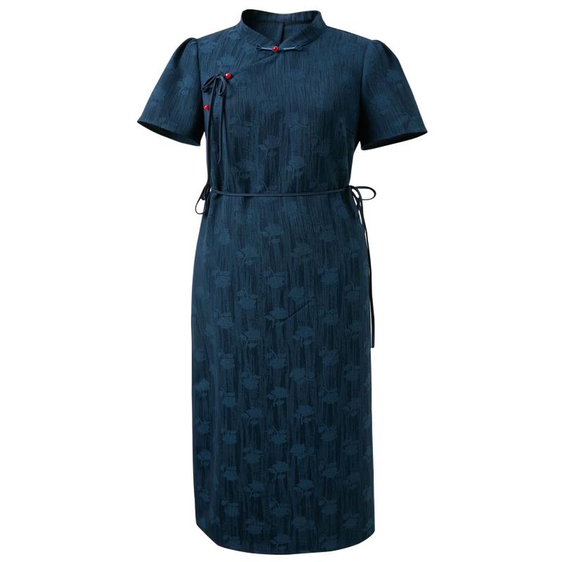 

Sancai Plus Size Chinese Style Cheongsam Dress