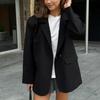 Simple Solid Color Suit Woman Spring Summer New Loose Suit Jacket Temperament Commuter Suit Jacket Woman