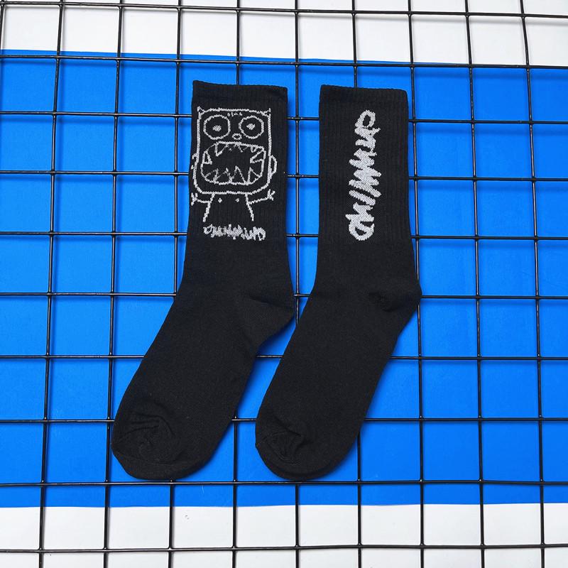 Tide Mid-Calf Socks for Men & Women - Summer/Autumn Trend, Korean Hip Hop, Skateboard, Basketball, Street Style Sports Socks