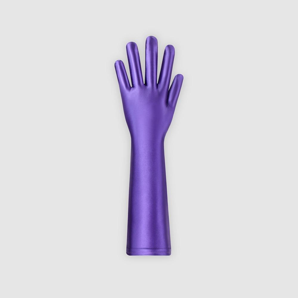 Little Matchmaker Women's Ultra-Thin Silky High-Elastic Five-Finger Gloves