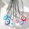 Charming Pendant Necklace Charm Necklace Blue Eye Neck Jewelry Resin Material Perfect Gift for Family and Friends
