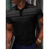 Vintage Ethnic Style Men's Digital Printing Pattern Short-sleeved Polo Shirt Fashionable Summer European and American Clothing