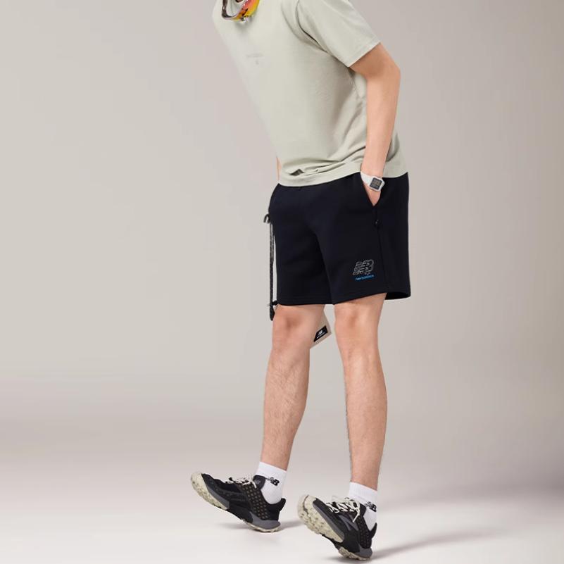 New Balance Pantaloncini Casual Uomo SS25 Nero AMS52389-BK