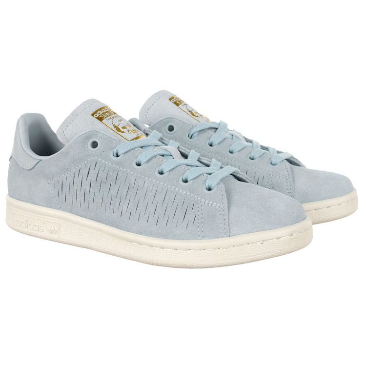 adidas Originals Stan Smith Rutschfest Langlebig Leicht Low Top Skateschuhe Damen Sneaker Blau BB5169
