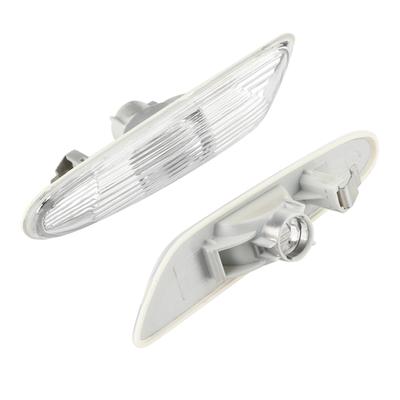2pcs Side Marker Turn Signal Lights No Bulb for E90 E91 E92 E93 3 Series 2006-2011 (White)